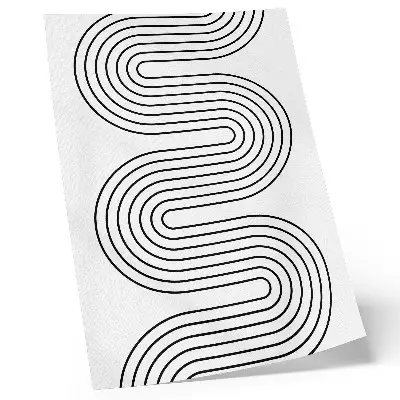 Abstract Lines Poster modern contrasting pattern