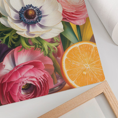 Poster Flowers full of life and color without commas