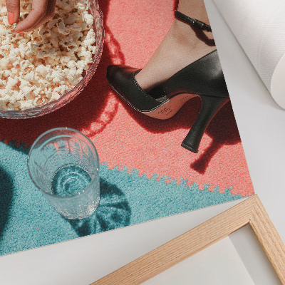 Premium wall art Colorful carpet popcorn glass elegant figure