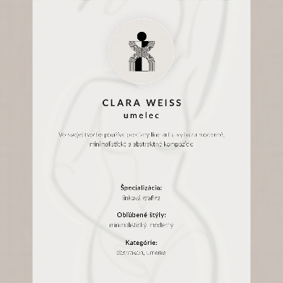 Premium wall art Delicate silhouette of a rabbit with a thin line