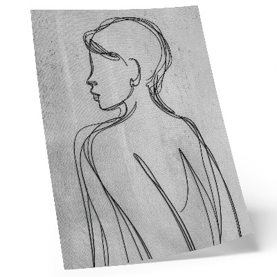 Decorative poster Finesse of lines, modernity, calmness, grayness, elegance