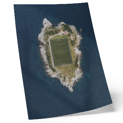 Decorative poster A pitch on an island surrounded by a turquoise sea