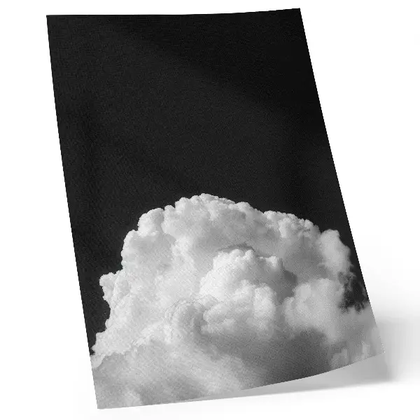 Premium wall art clouds on a black background