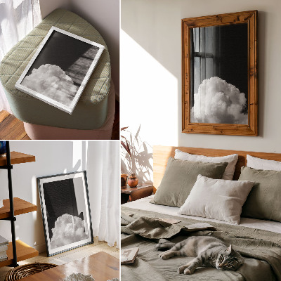 Premium wall art Clouds on a black background without unnecessary details