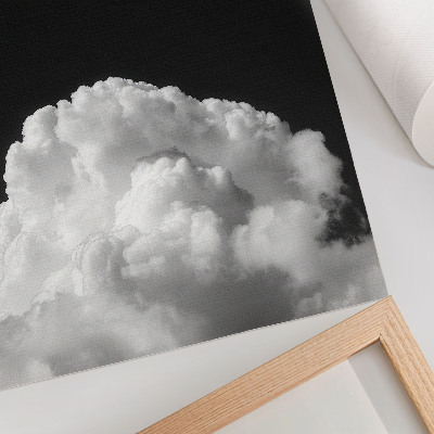 Premium wall art Clouds on a black background without unnecessary details