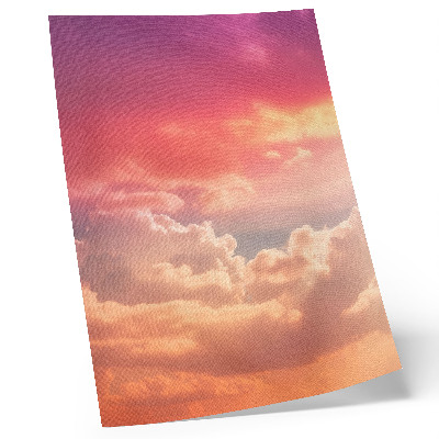 Decorative poster Pastel clouds peaceful sunset