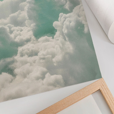 Poster Clouds in the blue sky, peace, harmony