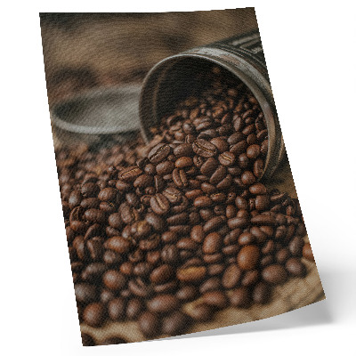 Premium wall art Coffee beans in a scattered composition directly from the can