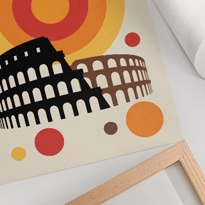 Art print Colosseum Artistic Retro Circles