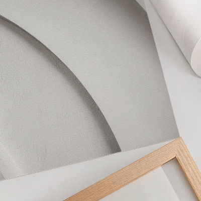 Premium wall art A minimalist composition with white curves