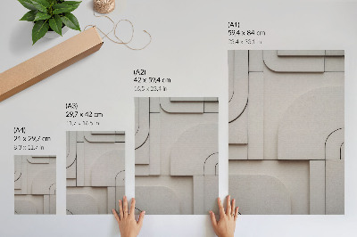 Poster Geometric shapes modern composition elegance