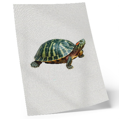 Art print Green Turtle with Nature Harmony Details