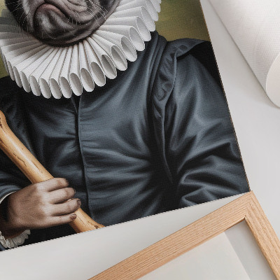 Premium wall art Image of a dog in a Renaissance costume