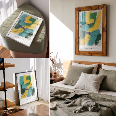 Poster Energetic colors, dynamic abstraction
