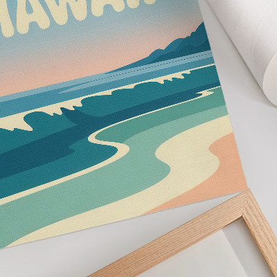 Art print Modern typography natural landscape beaches