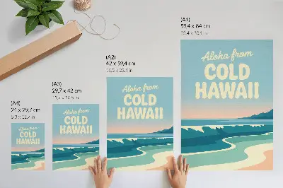 Art print modern typography featuring natural beach landscapes