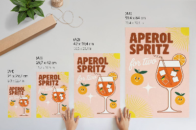 Premium wall art Orange yellow smiling fruit lettering