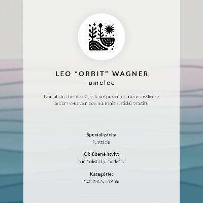 Decorative poster Coffee cup warm colors minimalist