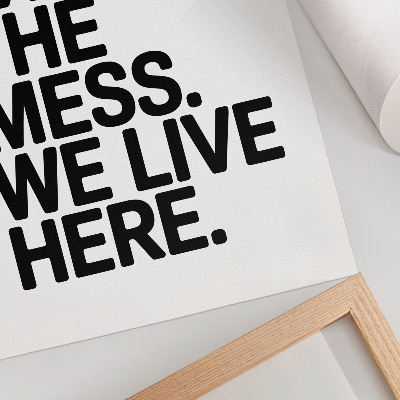 Premium wall art Humorous text, minimalist style, contrast