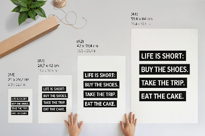 Premium wall art Letters on a black background, inspiring typography