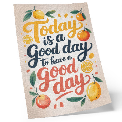 Poster Colorful citrus letters modern style