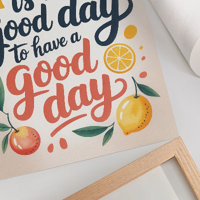 Poster Colorful citrus letters modern style