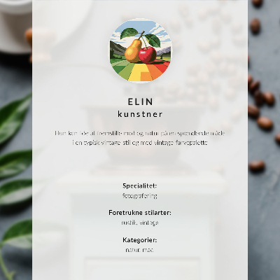 Art print A bottle with a floral pattern in the background