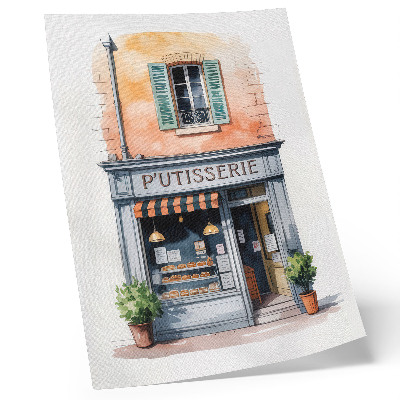 Premium wall art Retro bakery with pastel walls