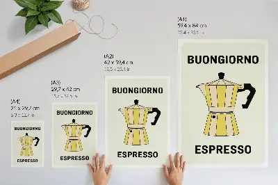 Premium wall art cafeteria interior with light background and attractive lettering