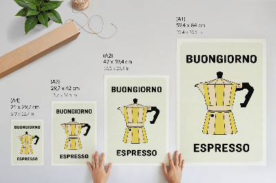 Premium wall art Cafeteria light background attractive inscription