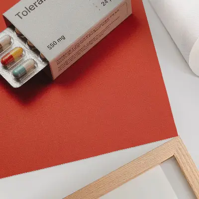 Premium wall art minimalist capsule packaging with a colorful background