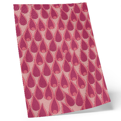 Art print Pink drops repeat dynamic pattern