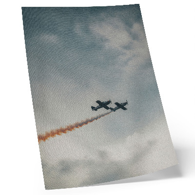 Premium wall art minimalist two planes in the sky print