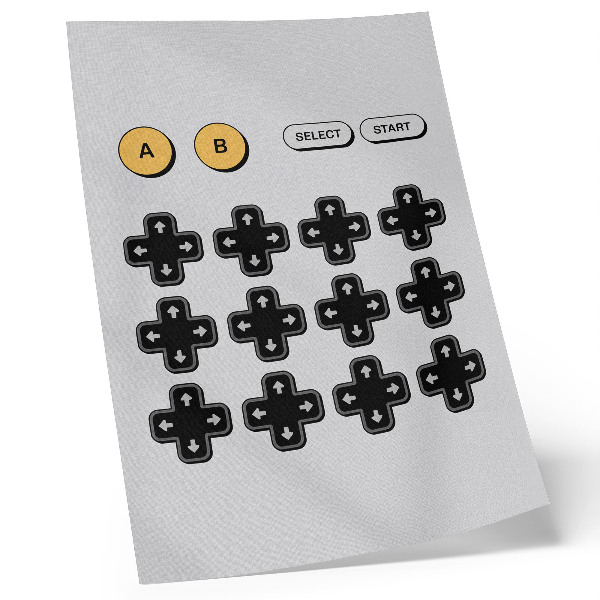 Premium wall art Game controller minimalism retro modernity