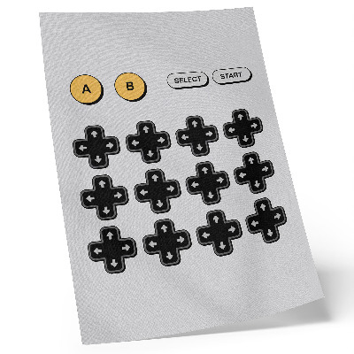 Premium wall art Game controller minimalism retro modernity