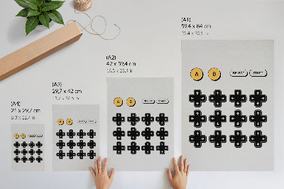 Premium wall art Game controller minimalism retro modernity