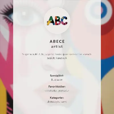 Art print trophy silhouette in bright dynamic colors