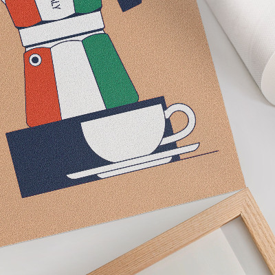 Art print Colorful cafeteria, Italian colors, modern atmosphere