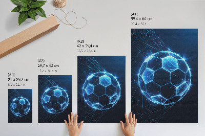 Premium wall art Digital ball geometric lines and lights