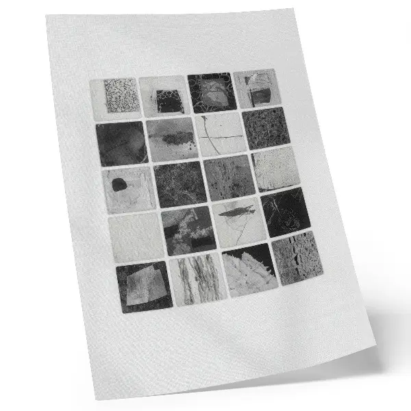 Geometric wall art black and white abstract pattern print