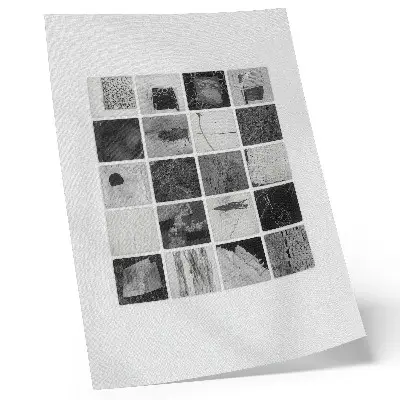 Geometric wall art black and white abstract pattern print