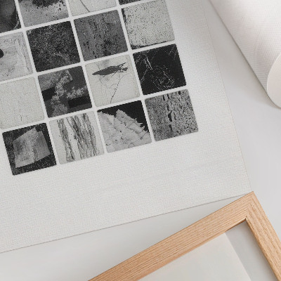 Premium wall art Black and white geometric patterns in an artistic form