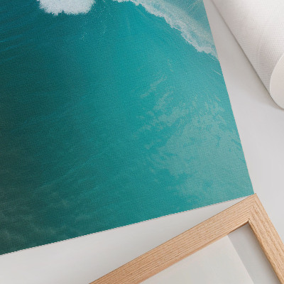 Poster Turquoise ocean waves, calm atmosphere, harmony
