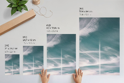 Premium wall art Blue sky streak freedom inspiration