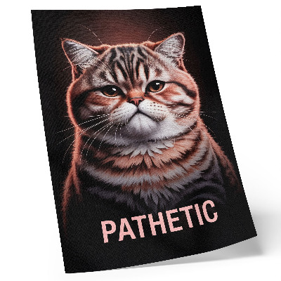 Poster Portrait of a cat with distinct fur and a deep gaze