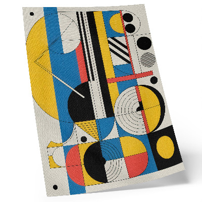 Premium wall art Geometric patterns in contrasting colors