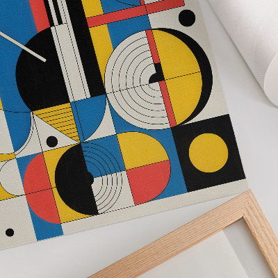 Premium wall art Geometric patterns in contrasting colors