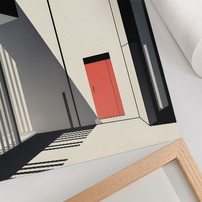 Art print Minimalist geometric architecture contrast