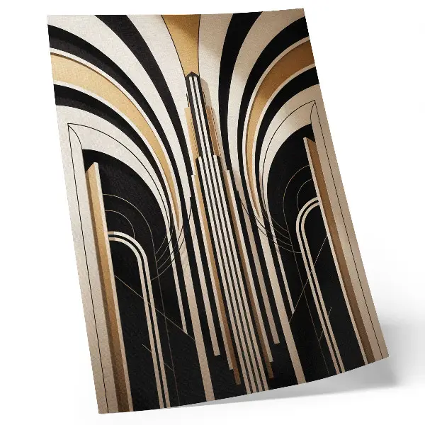 Premium wall art modern arches elegance art deco contrast design