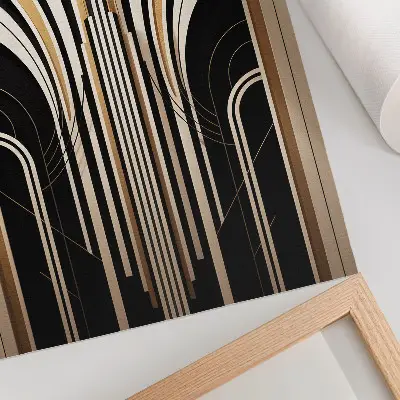Premium wall art modern arches elegance art deco contrast design